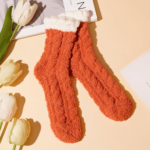 Valentines Day Gifts Basket for Her Wife,Orange Birthday Gifts for Mom Women Her Girlfriend Coworker W/Fall Cozy Socks&Blanket,Autumn Self Care Package Bath Set,Birthday,Valentines Gifts Box for Women - Image 8