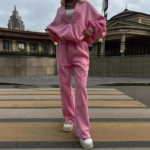 Fall Women'S Clothing Zipper Casual Sweater Two-Piece Set - Image 4