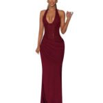 Bodycon Wrap Neck Dress - Image 5