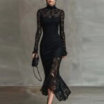 Long-Sleeve Party Dress - Image 4