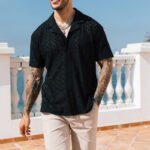 Men's Cut Out Casual Shirt