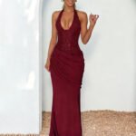 Bodycon Wrap Neck Dress - Image 2