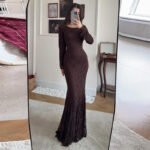 Lace Shawl Slim Fit Hip Elegant Fashion Dress - Image 2