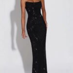Sequin Sleeveless Evening Gown