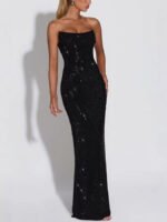 Sequin Sleeveless Evening Gown