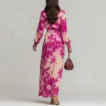 Floral Print Chiffon Maxi Dress - Image 2