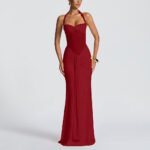 Elegant Halter Neck Bodycon Dress - Image 4