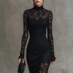 Long-Sleeve Party Dress - Image 2