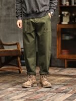 Mens Casual Cotton Cargo Pants - Image 2
