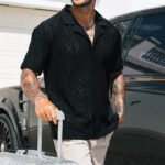 Men's Cut Out Casual Shirt - Image 4